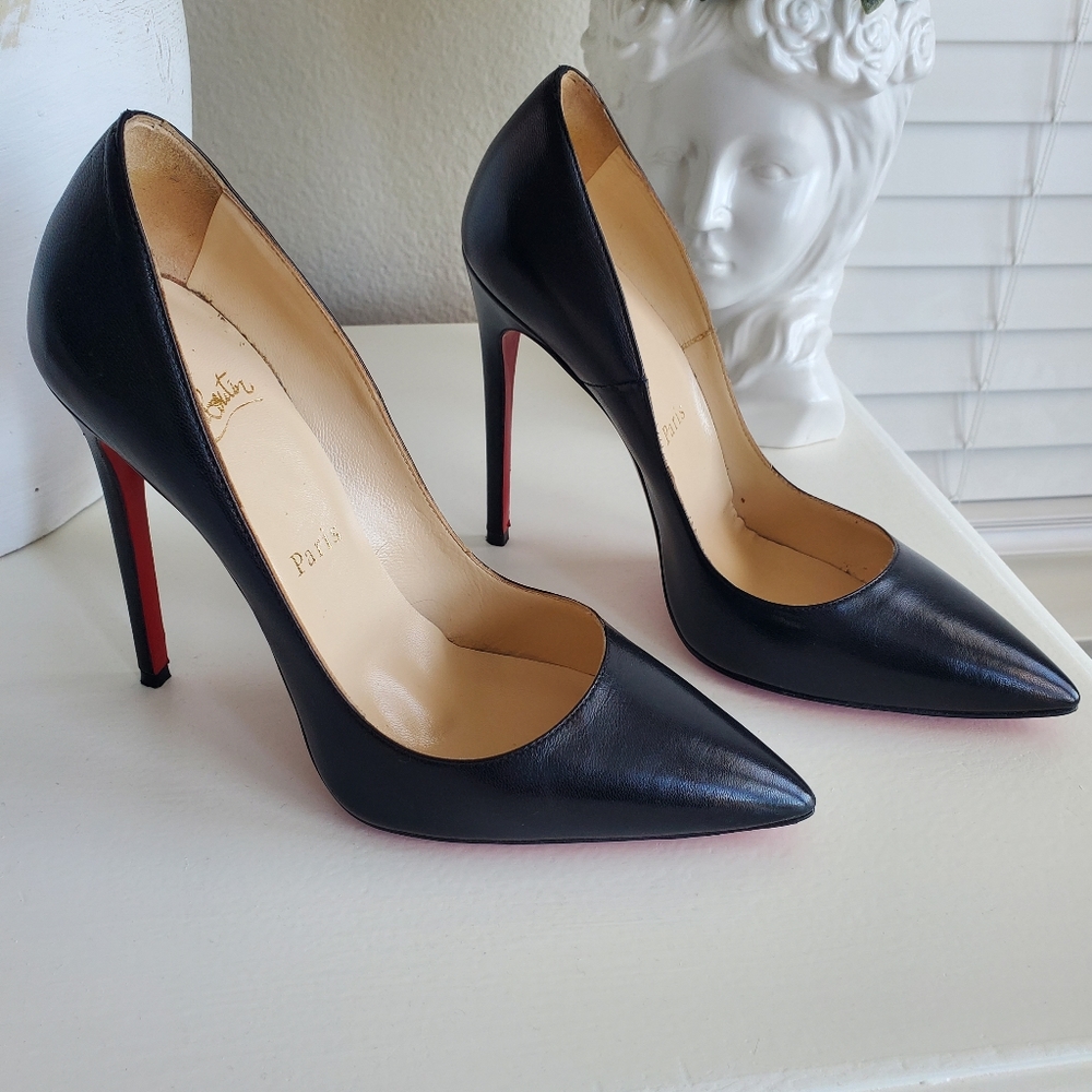 Christian Louboutins 120 calf leather black